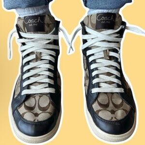 Coach Brown and Black Sneakers